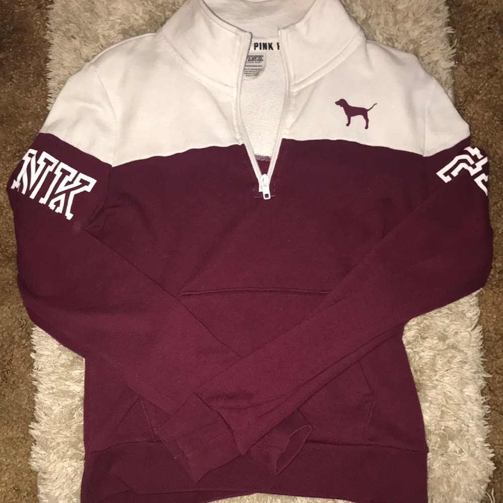 Pink zip up long sleeve